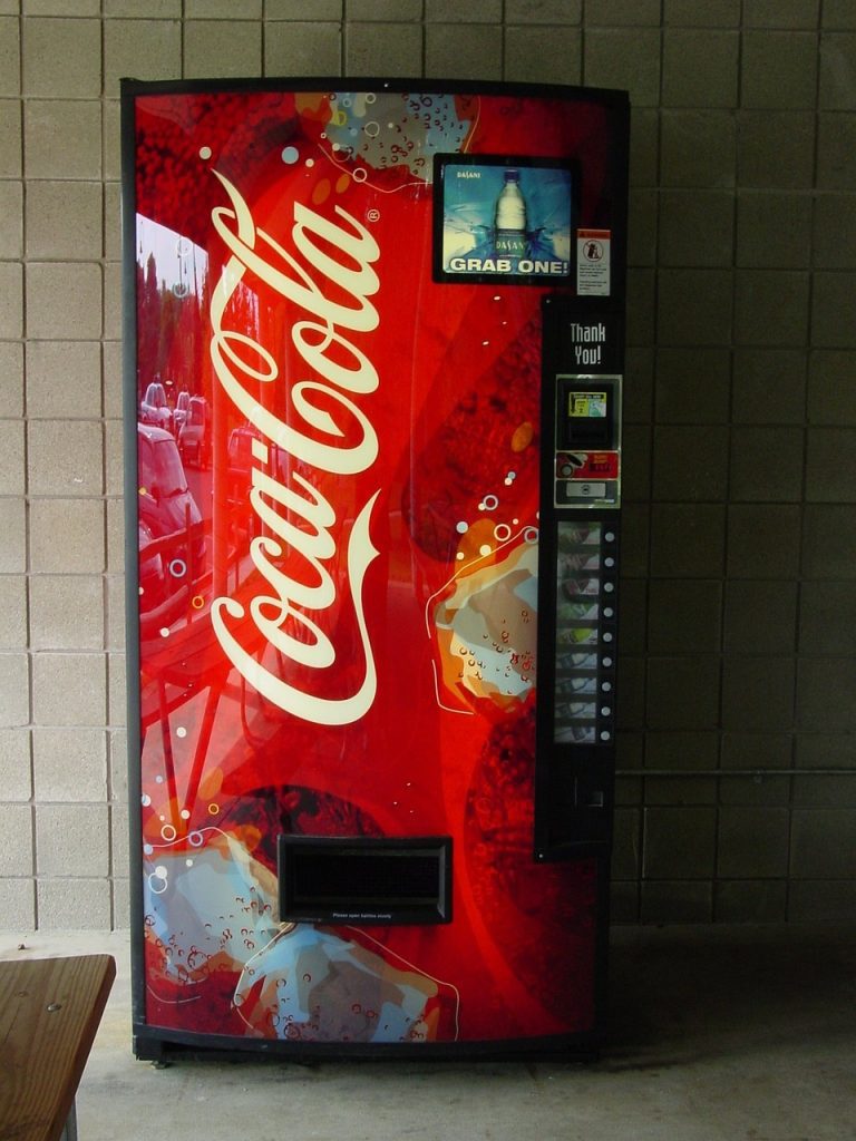 Coke vending machine